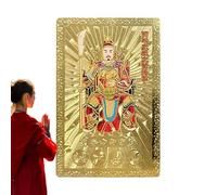 Tai Sui Amulets 2026, Fire Horse Year Metal Collectible Good Luck Charm, General Wen Zhe Year of The Horse Protection Talismans, Fengs Shuis Protection Blessing for Luck, Harmony, and Prosperity (D)