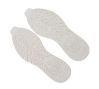 Taidda Gummi-Schuhsohlen-Ersatz, Verschleißfest, Rutschfest, für die Schuhreparatur, Anwendbare Sportsohlen, 1 Paar 32 X 11,9 Cm (L Weiß)