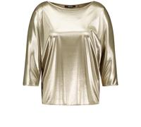 TAIFUN - 3/4 Arm Shirt mit Metallic-Optik grün - Gr. - 34