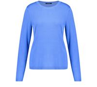 TAIFUN - Basic Pullover aus Feinstrick blau - Gr. - 40
