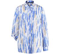 TAIFUN - Bluse mit Allover-Muster blau - Gr. - 34