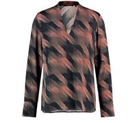 TAIFUN - Blusenshirt mit V-Ausschnitt braun - Gr. - 44