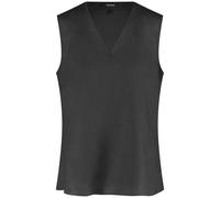 TAIFUN - Blusentop aus Leinen schwarz - Gr. - 36