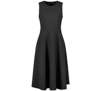 Taifun Damen Ärmelloses Kleid mit ausgestelltem Rockteil ärmellos unifarben knieumspielend Schwarz 38