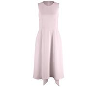 Taifun Damen Ärmelloses Kleid mit Bindebändern in der Taille ärmellos unifarben knieumspielend Soft Powder 44