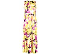 Taifun Damen Ärmelloses Maxikleid mit Flower-Print ärmellos floral lang, wadenlang Fresh Lemon Gemustert 38