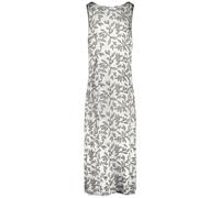 Taifun Damen Ärmelloses Maxikleid mit Rückenausschnitt ärmellos floral lang Light Creme Gemustert 36
