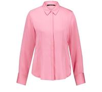 Taifun Damen Fein Schimmernde Hemdbluse Langarm, Manschetten unifarben Soft Blush 42