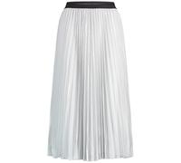 TAIFUN Damen Plisseerock mit Glitzer-Effekt 80cm Silber, 34