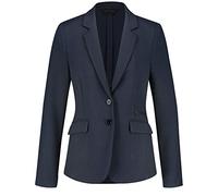 Taifun Damen Taillierter Blazer Tailliert Blau/Schwarz Gemustert 36