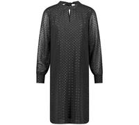 TAIFUN - Festliches Chiffonkleid mit Shiny-Dots schwarz - Gr. - 34