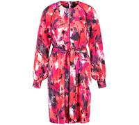 TAIFUN - Gemustertes Kleid mit Bindegürtel rot - Gr. - 38