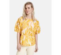 TAIFUN - Leichtes Blusenshirt mit kurzen Ballonärmeln gelb - Gr. - 34