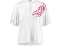 TAIFUN - Shirt mit Stickerei white gemustert - Gr. - 42