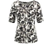 TAIFUN - T-Shirt 1/2 Arm offwhite gemustert - Gr. - 42