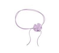Taillengürtel "Blüte", Damen, Gr. onesize, lila (lavendel), Leder, COLLEZIONE ALESSANDRO, unifarben, Basic, Gürtel, Lederband mit echt Leder Blüte (33124634-0) lavendel