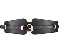Taillengürtel LASCANA "2in1 Gürtel, Bauchgürtel, Gürtel für Kleid & Overall", Damen, Gr. 65, schwarz, Lederimitat, Gürtel, mit abnehmbarem Hüftgürtel (59305443-65) schwarz