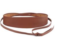 Taillengürtel LASCANA "Ledergürtel" Gr. L, braun (camel) Damen Gürtel Breite Binde-Ledergürtel, Shape-Effekt, für Kleid & Overall (75339666-L)