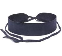 Taillengürtel LASCANA "Ledergürtel" Gr. S, blau (dunkelblau) Damen Gürtel Breite Veloursledergürtel zum Binden, Shapingeffekt, für Kleid & Overall (69786404-S)