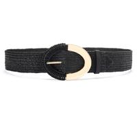 Taillengürtel LASCANA "Stretchgürtel", Damen, Gr. 75, schwarz, Materialmix, Gürtel, Schmuckgürtel, elastischer Gürtel für Kleid & Overall, Bast-Optik (24953253-75) schwarz