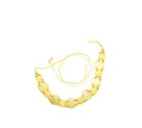 Taillengürtel "Muscheln", Damen, Gr. onesize, gelb, Materialmix, COLLEZIONE ALESSANDRO, unifarben, Basic, Gürtel, Muschelgürtel zum Binden (92797613-0) gelb