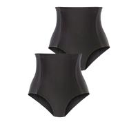 Taillenshaper PETITE FLEUR, Damen, Gr. 44/46, schwarz, Obermaterial: 90% Baumwolle, 10% Elasthan (LYCRA). Netz: 90% Polyamid, 10% Elasthan, unifarben, körpernah, Unterhosen Taillenshaper, aus elastisc