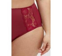 Sheego Taillenslip mit transparenter Spitze 46 burgund