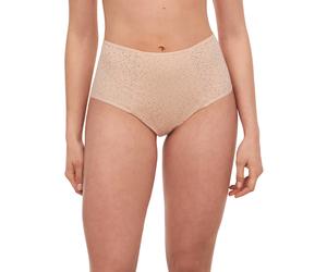 Taillenslip CHANTELLE "NORAH", Damen, Gr. 44, golden beige, Obermaterial: 72% Polyamid, 28% Elasthan, körpernah, Unterhosen Taillenslip, florale Spitze, weiche Materialien (63171826-44) golden beige