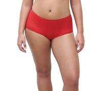 Taillenslip CHANTELLE "NORAH", Damen, Gr. 44, rot (poppy rot), Obermaterial: 72% Polyamid, 28% Elasthan, körpernah, Unterhosen Taillenslip, florale Spitze, weiche Materialien (39367106-44) poppy rot