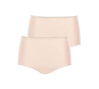 Taillenslip CONTURELLE "2er Pack Damen Taillenslip Pure Feeling", Damen, Gr. 38, beige (sand sand), Stoff, Obermaterial: 76% Polyamid PA. 20% Elasthan EL. 4% Baumwolle CO., Unterhosen Taillenslip (165
