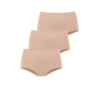 Taillenslip LASCANA "aus hochwertiger Modal-Qualität", Damen, Gr. 32/34, beige, Obermaterial: 94% Modal (TENCEL™), 6% Elasthan, unifarben, körpernah, Unterhosen Taillenslip (28195947-32) beige