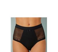 Taillenslip LASCANA, Damen, Gr. 32/34, schwarz, Jersey, Obermaterial: 79% Baumwolle, 15% Polyamid, 6% Elasthan, figurbetont, Unterhosen Taillenslip, aus Bio-Baumwolle (15790538-32)