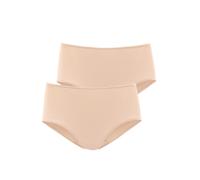 Taillenslip LASCANA, Damen, Gr. 36/38, beige, Microfaser, Obermaterial: 77% Polyamid, 23% Elasthan, unifarben, körpernah, Unterhosen, aus weicher und hoch elastischer Microfaser (94716918-36) beige