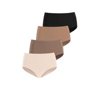 Taillenslip LASCANA Gr. 36/38, bunt (champagner, nougat, beige, schwarz) Damen Unterhosen (34522357-36) champagner, nougat, beige, schwarz