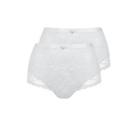 Taillenslip LISCA "2er Pack Damen Taillenslip Evelyn", Damen, Gr. 44, weiß, Stoff, Obermaterial: 83% Polyamid PA. 17% Elasthan EL., Unterhosen Taillenslip (41352837-44) weiß