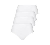 Taillenslip LISCA "4er Pack Damen Taillenslip Kaia", Damen, Gr. L, weiß, Obermaterial: 90% Baumwolle CO. 10% Elasthan EL., Unterhosen Taillenslip (92736510-L) weiß