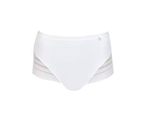 Taillenslip LISCA "Damen Taillenslip Alegra", Damen, Gr. 40, weiß, Stoff, Obermaterial: 83% Polyamid PA. 17% Elasthan EL., Unterhosen Taillenslip (27183512-40) weiß