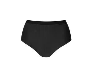 Taillenslip LISCA "Damen Taillenslip Laura", Damen, Gr. 44, schwarz, Stoff, Obermaterial: 75% Polyamid PA. 25% Elasthan EL., Unterhosen Taillenslip (95812560-44) schwarz