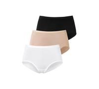 Taillenslip MEY "Lights", Damen, Gr. 38 (38), beige (beige, schwarz, weiß), Single Jersey, Obermaterial: 55% Baumwolle, 40% Viskose, 5% Elasthan, unifarben, körpernah, Unterhosen Taillenslip, ohne stö