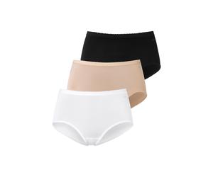 Taillenslip MEY "Lights", Damen, Gr. 42 (42), beige (beige, schwarz, weiß), Single Jersey, Obermaterial: 55% Baumwolle, 40% Viskose, 5% Elasthan, unifarben, körpernah, Unterhosen Taillenslip, ohne stö