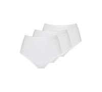 Taillenslip MEY "Superfine Organic", Damen, Gr. 46, weiß, Single Jersey, Obermaterial: 92% Baumwolle, 8% Elasthan, körpernah, Unterhosen Taillenslip, Natürliches Tragegefühl (76038861-46) weiß