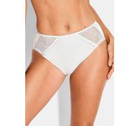 Taillenslip mit Spitzeneinsatz weiß 46