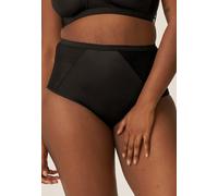 Taillenslip NATURANA "Modern Minimizer", Damen, Gr. 48, 1 Stk., schwarz, Obermaterial: 80% Polyamid, 20% Elasthan, unifarben, körpernah, Unterhosen Taillenslip, hoch ausgeschnitten, elastisch, figurfo