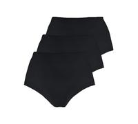 Taillenslip NINA VON C. "3er Pack Damen Taillenslip Fine Cotton", Damen, Gr. 50, schwarz, Feinripp, Obermaterial: 100% Baumwolle CO., Unterhosen Taillenslip (20671817-50) schwarz