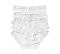 Nina von C. Damen-Taillenslip 16 160 584 3er-Pack Modal Weiß Größe 42