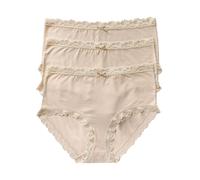 Nina von C. Taillenslip 3er-Pack Damen 95% Modal 5% Elasthan Beige Gr. 48
