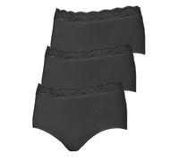 Taillenslip NINA VON C. "3er Pack Damen Taillenslip Slipboutique", Damen, Gr. 38, schwarz, Obermaterial: 93% Baumwolle CO. 7% Elasthan EL., Unterhosen Taillenslip (20811264-38) schwarz