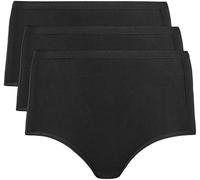 Taillenslip NINA VON C., Damen, Gr. 46, schwarz, Obermaterial: 93% Baumwolle, 7% Elasthan, unifarben, körpernah, Unterhosen Taillenslip, basic, eng, elastisch, weich, atmungsaktiv, bequem, Baumwollmix