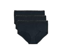 Taillenslip NINA VON C. "Simply", Damen, Gr. 40, 3, schwarz, Obermaterial: 48% Baumwolle, 47% Modal, 5% Elasthan, unifarben, bequem, Unterhosen Taillenslip, basic, eng, leicht, elastisch, bequem, mit