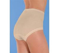Taillenslip SCHIESSER, Damen, Gr. 52, 4 Stk., beige (elfenbein), 100% Baumwolle, Unterhosen Taillenslip (85809511-52) elfenbein
